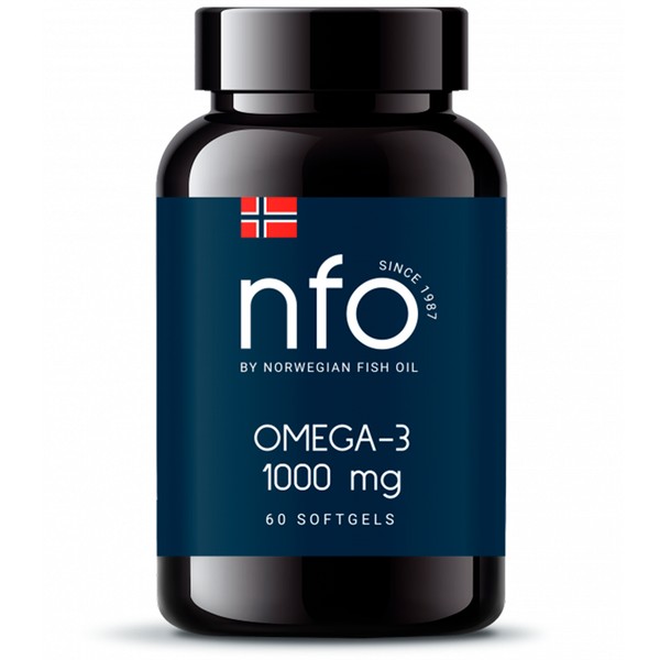 NORWEGIAN FISH OIL (NFO) ОМЕГА-3 КАПСУЛЫ 1000 МГ 1450 МГ №60
