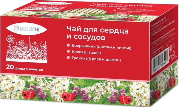 ЭВКАМ ДЛЯ СЕРДЦА И СОСУДОВ ЧАЙ  1,5 Г №20