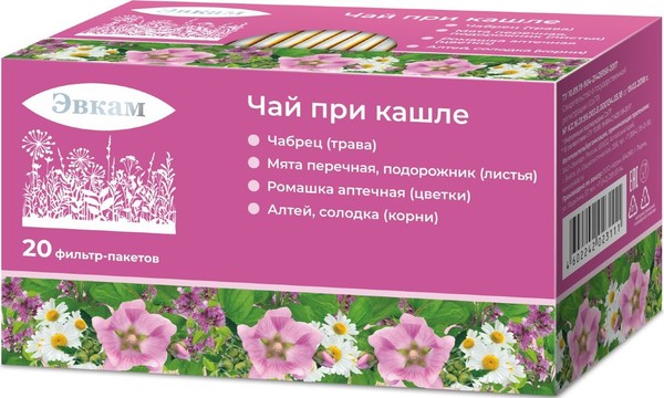 ЭВКАМ ПРИ КАШЛЕ ЧАЙ  1,5 Г №20