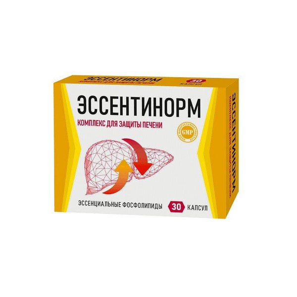 ЭССЕНТИНОРМ КОМПЛЕКС ДЛЯ ЗАЩИТЫ ПЕЧЕНИ КАПСУЛЫ  0,33 Г №30