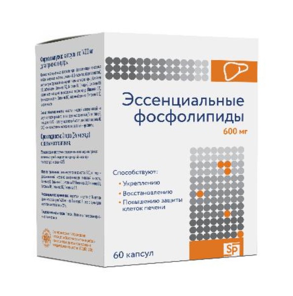 SP ЭССЕНЦИАЛЬНЫЕ ФОСФОЛИПИДЫ КАПСУЛЫ 600 МГ 1400 МГ №60