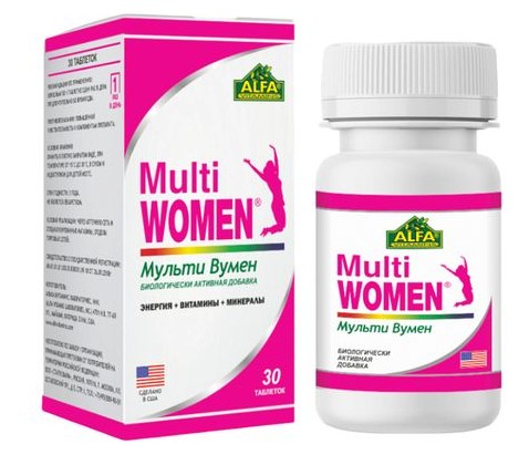 MULTI WOMEN ВИТАМИННО-МИНЕРАЛЬНЫЙ КОМПЛЕКС Д/ЖЕНЩИН ТАБЛЕТКИ    №30