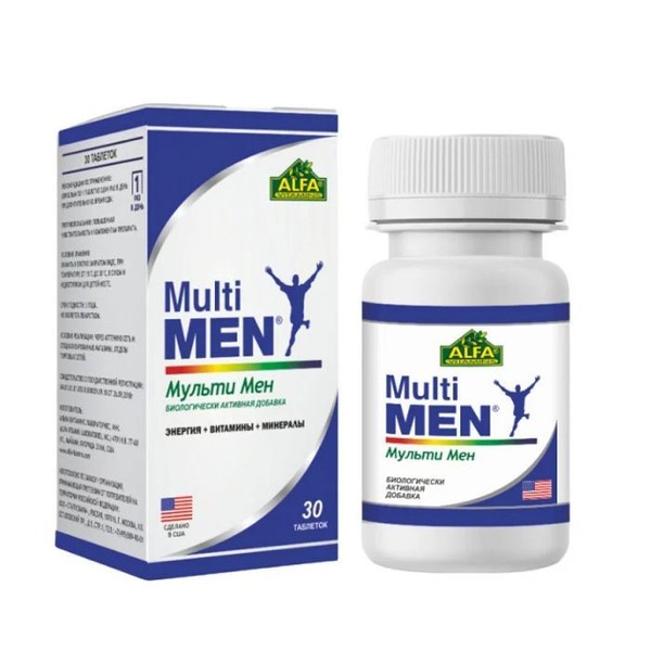 MULTI MEN ВИТАМИННО-МИНЕРАЛЬНЫЙ КОМПЛЕКС Д/МУЖЧИН ТАБЛЕТКИ    №30