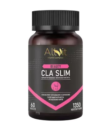 ALLVIT CLA SLIM КОНЪЮГИРОВАННАЯ ЛИНОЛЕВАЯ КИСЛОТА КАПСУЛЫ  1350 МГ №60