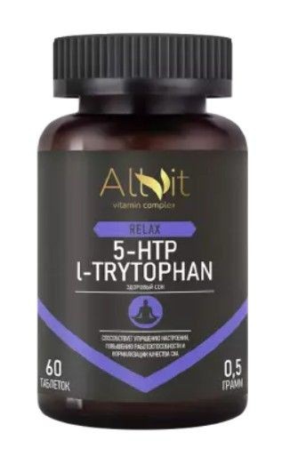 ALLVIT ЗДОРОВЫЙ СОН 5-HTP+L-ТРИПТОФАН ТАБЛЕТКИ  500 МГ №60