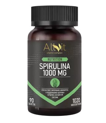 ALLVIT СПИРУЛИНА ТАБЛЕТКИ 1000 МГ 1020 МГ №90