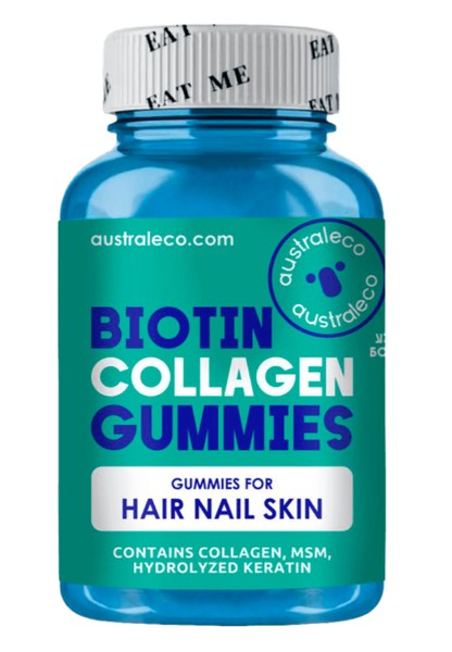 AUSTRALECO BIOTIN COLLAGEN GUMMIES/БИОТИН КОЛЛАГЕН ГАММИС ПАСТИЛКИ ЖЕВАТЕЛЬНЫЕ    №60