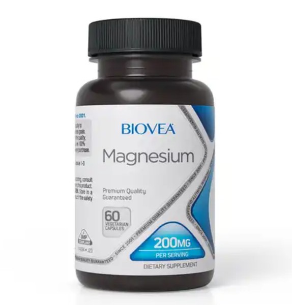 BIOVEA МАГНИЙ КАПСУЛЫ 200 МГ 0,637 Г №60