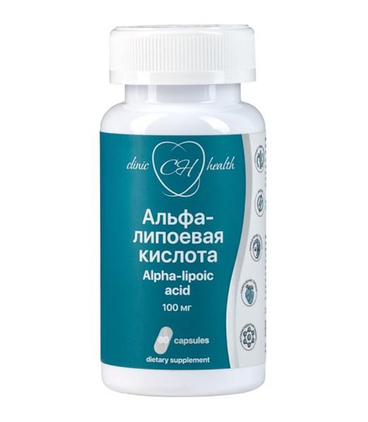 CLINIC HEALTH АЛЬФА-ЛИПОЕВАЯ КИСЛОТА КАПСУЛЫ  450 МГ №60