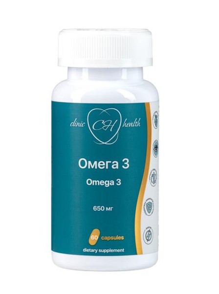 CLINIC HEALTH ОМЕГА 3 КАПСУЛЫ 650 МГ 1350 МГ №60