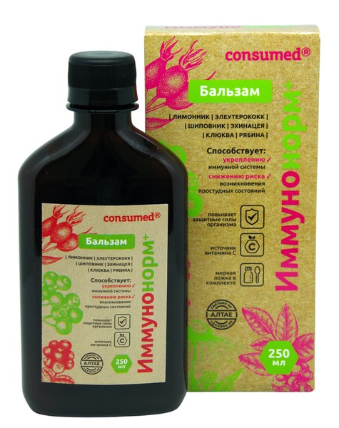CONSUMED ИММУНОНОРМ+ БАЛЬЗАМ  250 МЛ №1