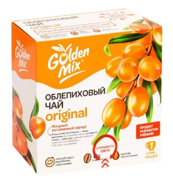 GOLDEN MIX ОБЛЕПИХОВЫЙ ORIGINAL ЧАЙНЫЙ НАПИТОК  18 Г №21