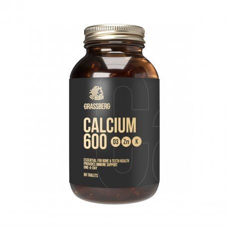 GRASSBERG КАЛЬЦИЙ 600+Д3+ЦИНК К ТАБЛЕТКИ  1905 МГ №90