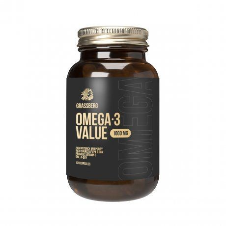 GRASSBERG ОМЕГА-3 ВЭЛЬЮ (OMEGA-3 VALUE) КАПСУЛЫ    №120