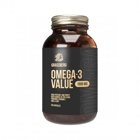 GRASSBERG ОМЕГА-3 ВЭЛЬЮ (OMEGA-3 VALUE) КАПСУЛЫ    №90
