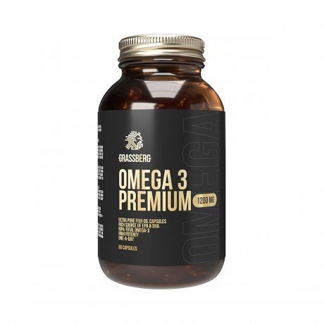 GRASSBERG ОМЕГА-3 ПРЕМИУМ (OMEGA-3 PREMIUM) КАПСУЛЫ 1200 МГ   №90