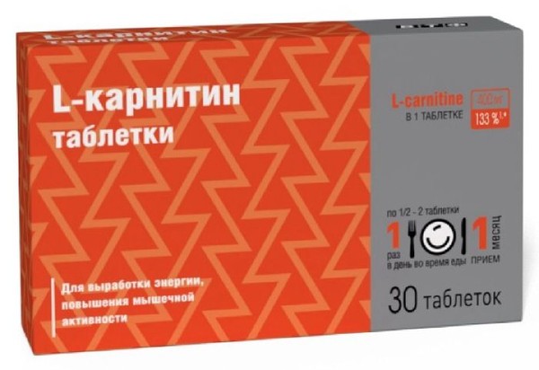ВТФ L-КАРНИТИН ТАБЛЕТКИ  1040 МГ №30