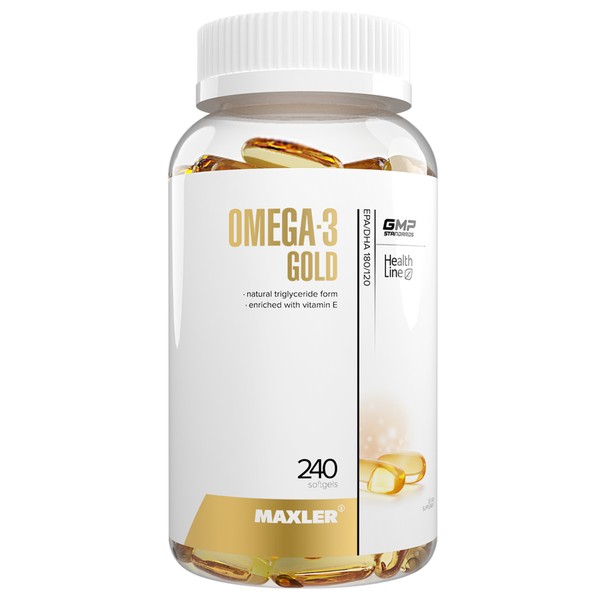 MAXLER ОМЕГА-3 GOLD КАПСУЛЫ  1,34 Г №240