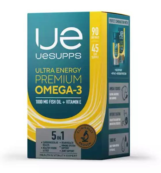 UESUPPS/УЕСАППС ULTRA ENERGY ОМЕГА-3 ПРЕМИУМ КАПСУЛЫ    №90