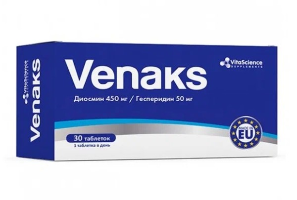 VITALIFE/VITASCIENCE ВЕНАКС ТАБЛЕТКИ  721 МГ №30