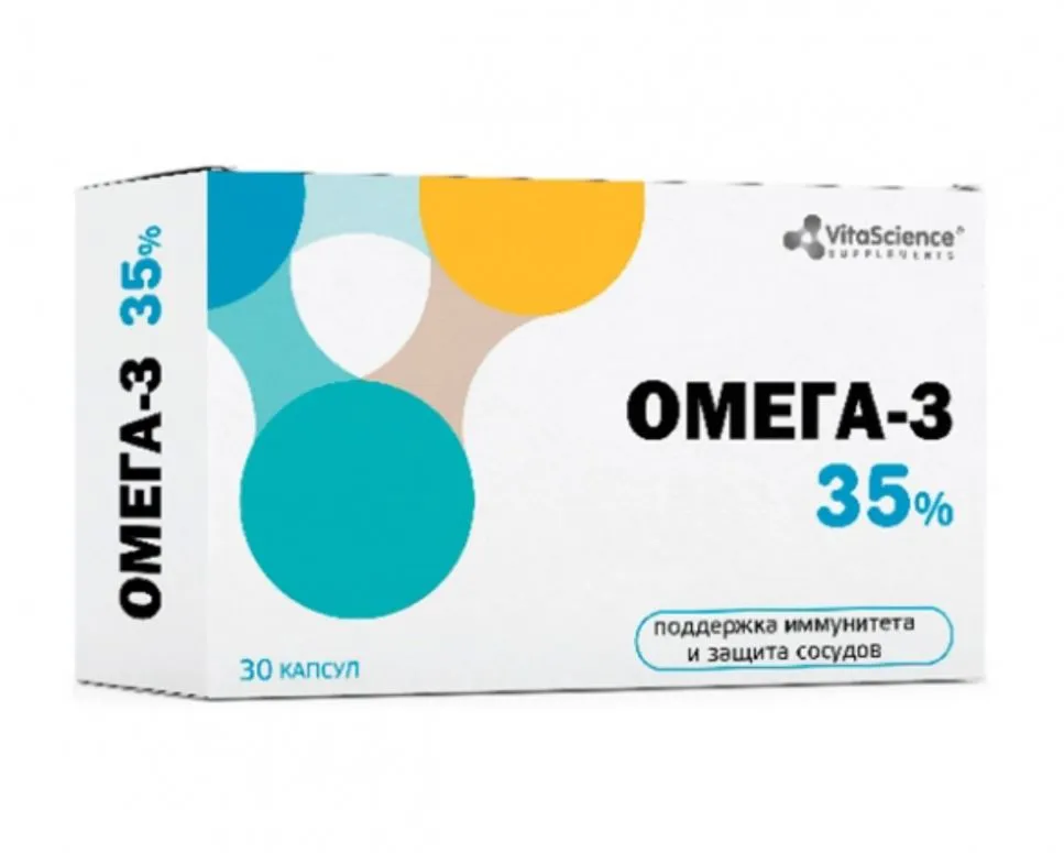 VITALIFE/VITASCIENCE ОМЕГА-3 35% КАПСУЛЫ    №30