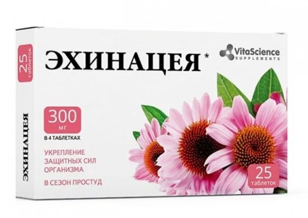 VITALIFE/VITASCIENCE ЭХИНАЦЕЯ ТАБЛЕТКИ  210  №25