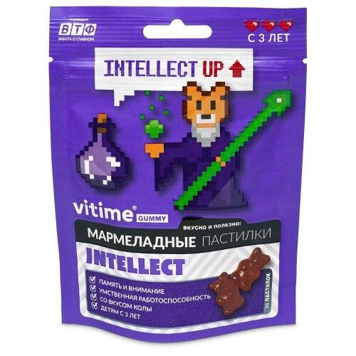 VITIME ВИТАЙМ GUMMY 3+ ИНТЕЛЛЕКТ ПАСТИЛКИ  2,5 Г №30