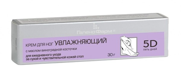 5 ДНЕЙ КРЕМ Д/НОГ УВЛАЖН С МАСЛОМ ВИНОГР КОСТ КОСМЕТИЧЕСКИЙ КРЕМ 30 Г №1