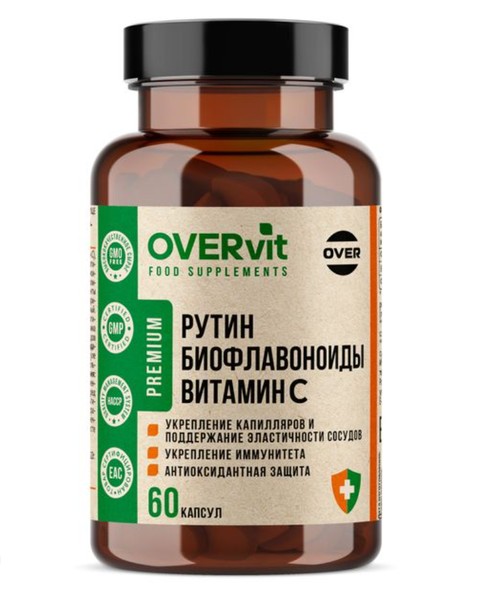 OVERVIT ВИТАМИН С КАПСУЛЫ 800 МГ 0,67 Г №60