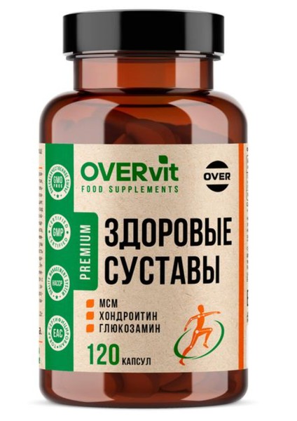 OVERVIT ЗДОРОВЫЕ СУСТАВЫ КАПСУЛЫ  0,68 Г №120