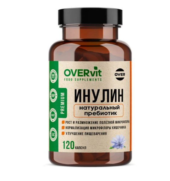 OVERVIT ИНУЛИН КАПСУЛЫ  0,75 Г №120
