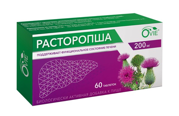 OVIE РАСТОРОПША ТАБЛЕТКИ 200 МГ   №60