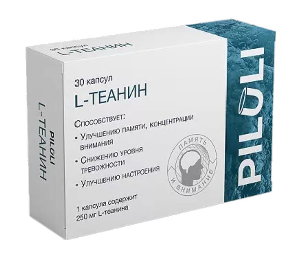 PILULI L-ТЕАНИН КАПСУЛЫ 500 МГ 320 МГ №30