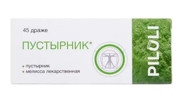 PILULI ПУСТЫРНИК ДРАЖЕ  180 МГ №45