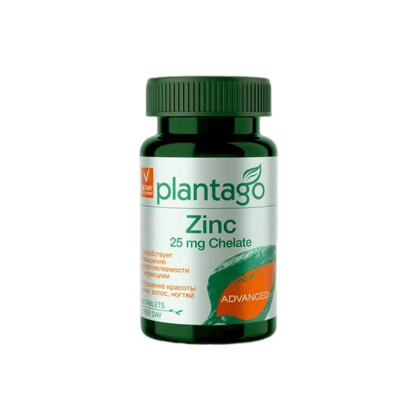 PLANTAGO ЦИНК ХЕЛАТ ТАБЛЕТКИ 25 МГ   №60
