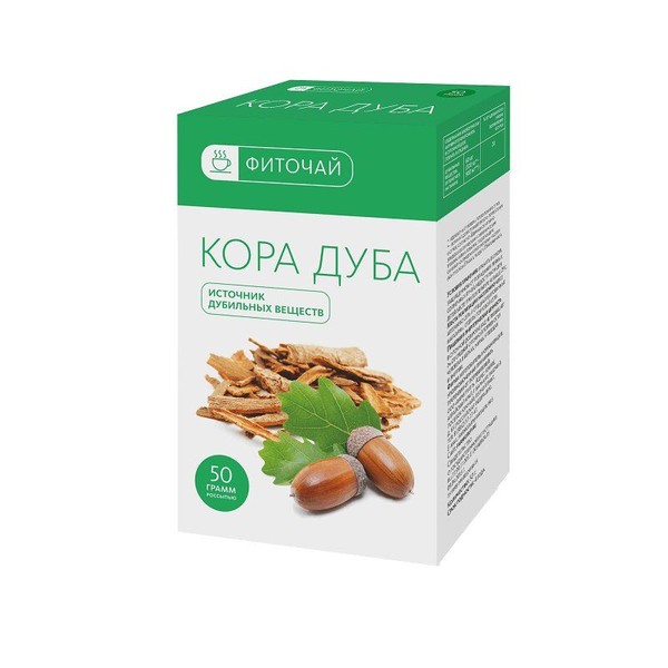 PL ФИТОЧАЙ ДУБА КОРА РАСТИТЕЛЬНОЕ СЫРЬЕ  50 Г №1