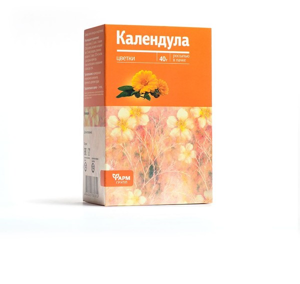 PL КАЛЕНДУЛА ЦВЕТКИ ФИТОЧАЙ РАСТИТЕЛЬНОЕ СЫРЬЕ  40 Г №1