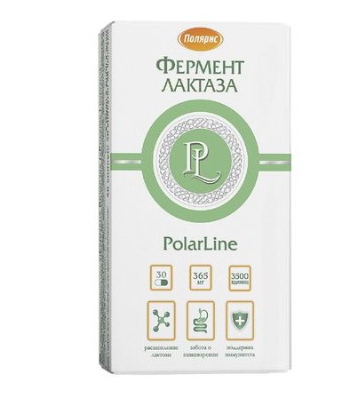 POLARLINE ЛАКТАЗА ФЕРМЕНТ КАПСУЛЫ  365 МГ №30