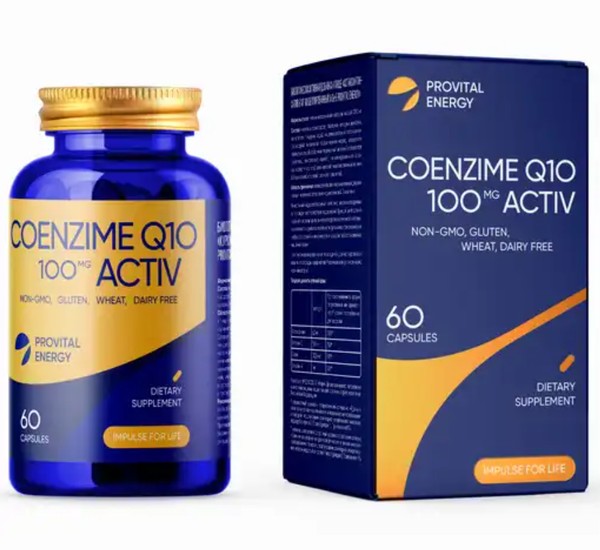 PROVITAL ENERGY КОЭНЗИМ Q10 АКТИВ КАПСУЛЫ 100 МГ 1400 МГ №60