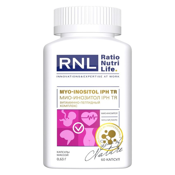 RNL/RATIONUTRILIFE МИО-ИНОЗИТОЛ IPH TR КАПСУЛЫ  0,63 Г №60