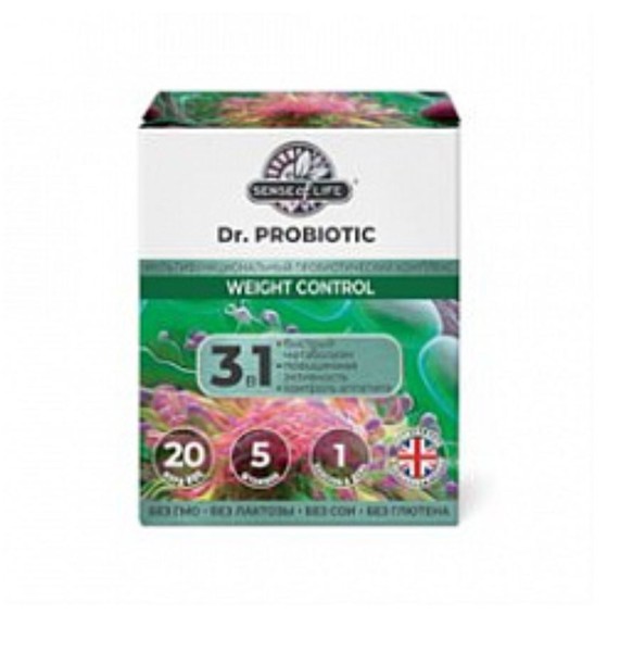 SENSE OF LIFE DR. PROBIOTIC КОНТРОЛЬ ВЕСА/WEIGHT CONTROL КАПСУЛЫ  600 МГ №30