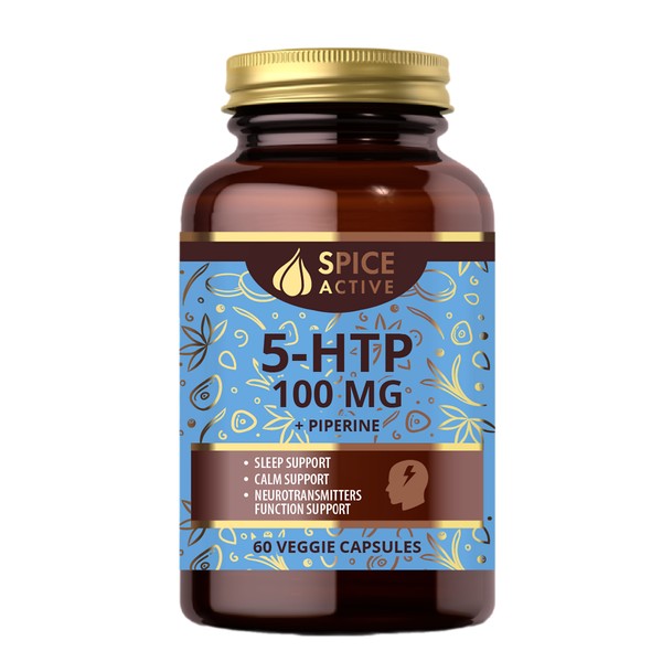 SPICE ACTIVE 5-HTP С ПИПЕРИНОМ КАПСУЛЫ 100 МГ №60