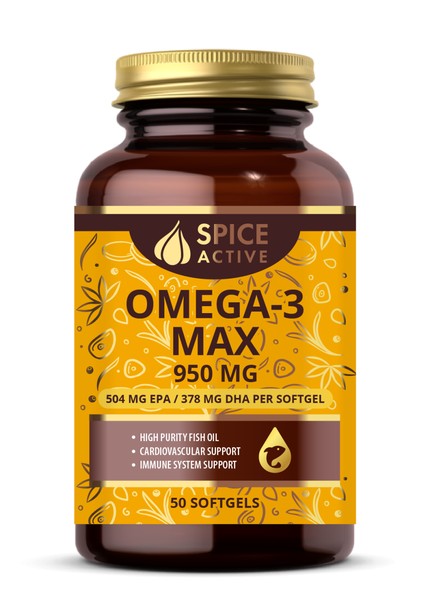 SPICE ACTIVE ОМЕГА-3 МАКС КАПСУЛЫ  0,95 Г №50