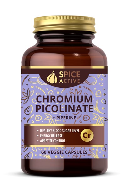 SPICE ACTIVE ХРОМА ПИКОЛИНАТ С ПИПЕРИНОМ КАПСУЛЫ  0,18 Г №60