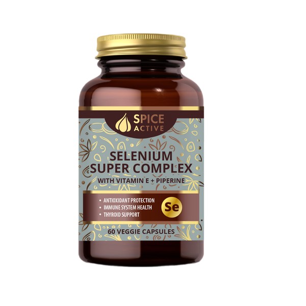 SPICE ACTIVE СЕЛЕН СУПЕР КОМПЛЕКС С ВИТАМИНОМ Е И ПИПЕРИНОМ КАПСУЛЫ  0,18 Г №60