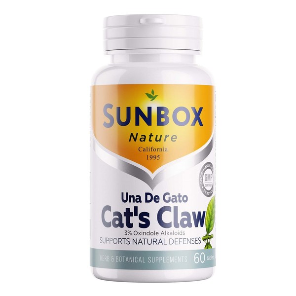 SUNBOX NATURE УНА ДЭ ГАТО КЭТС КЛО ТАБЛЕТКИ  1500 МГ №60