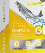 SUPERUM/СУПЕРУМ ОМЕГА 3-35% КАПСУЛЫ  1,375 Г №30