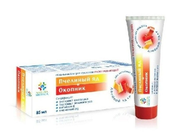 NATURA MEDICA ПЧЕЛИНЫЙ ЯД/ОКОПНИК ГЕЛЬ-БАЛЬЗАМ Д/СУСТАВОВ РАЗОГРЕВАЮЩИЙ КОСМЕТИЧЕСКИЙ ГЕЛЬ 85 МЛ №1