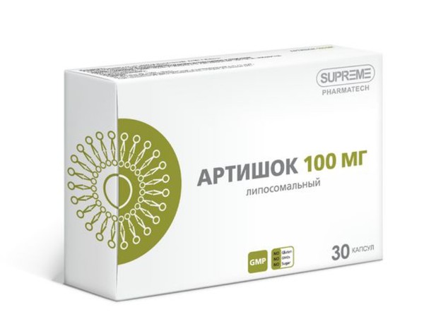 SUPREME АРТИШОК ЛИПОСОМАЛЬНЫЙ КАПСУЛЫ 100 МГ 548 МГ №30