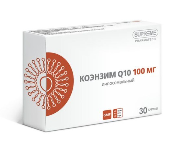 SUPREME КОЭНЗИМ Q10 ЛИПОСОМАЛЬНЫЙ КАПСУЛЫ 100 МГ 548 МГ №30